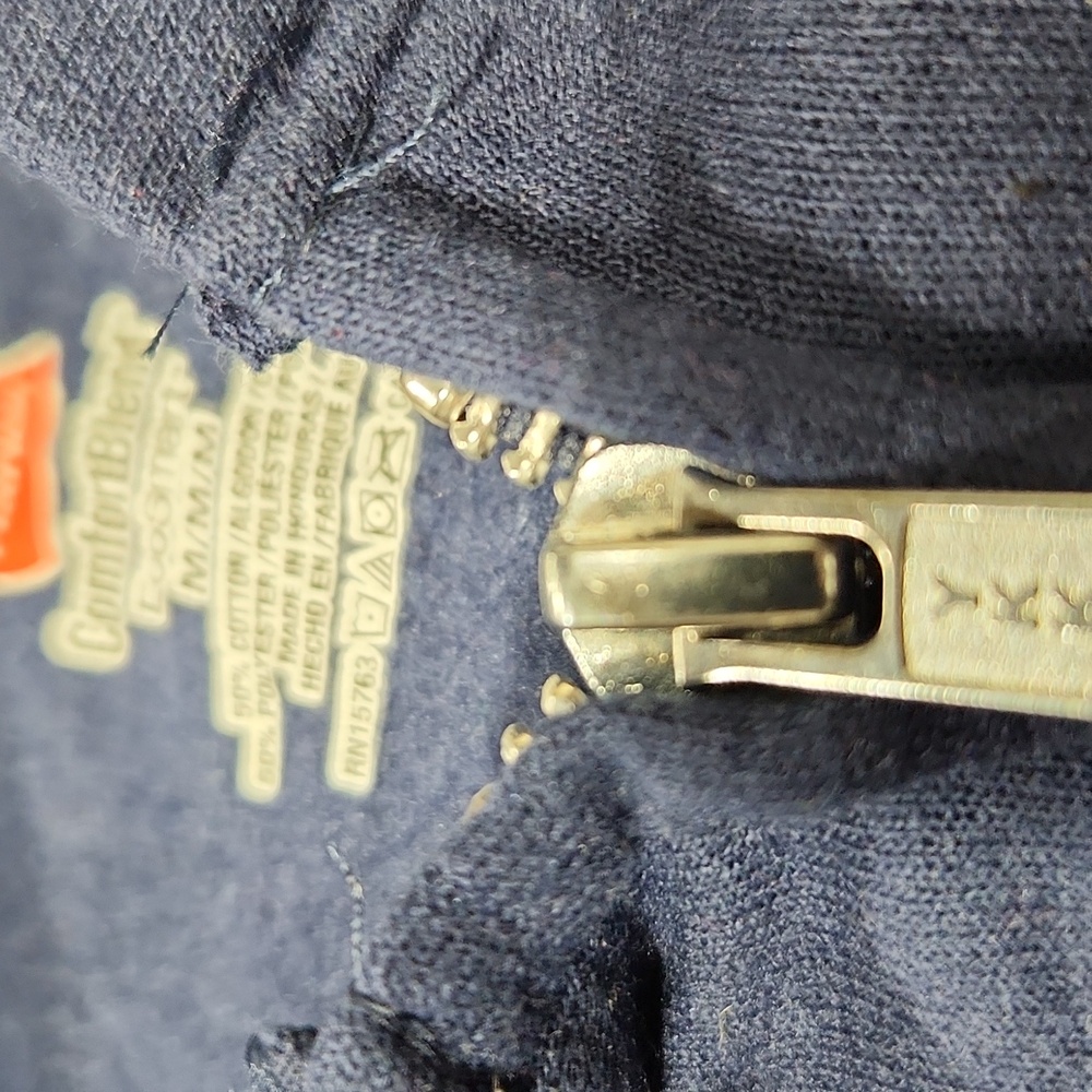 Miller Lite Zip-Up Hooded Hanes Comfort Blend Sweatshirt - Size Medium - Picture 6 of 7